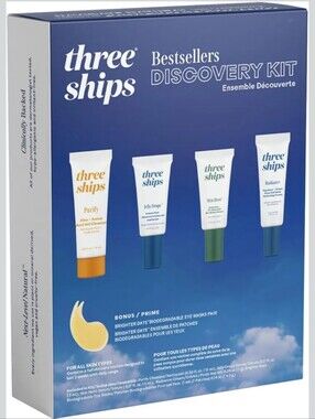 Three Ships Bestsellers Discovery Kit —  Skincare Set New In BOX